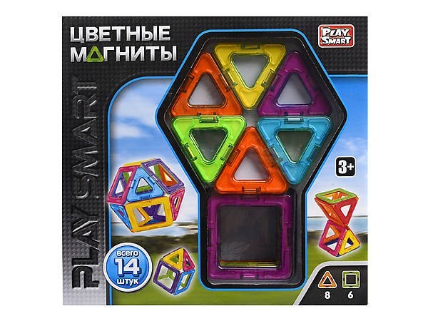 

Магнитный конструктор Play Smart 2425 14дет
