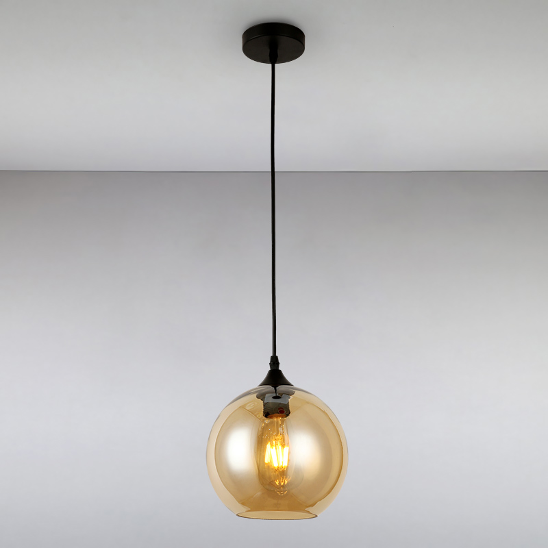 

Люстра подвесная Light House LS-14836-1 BR коричневая
