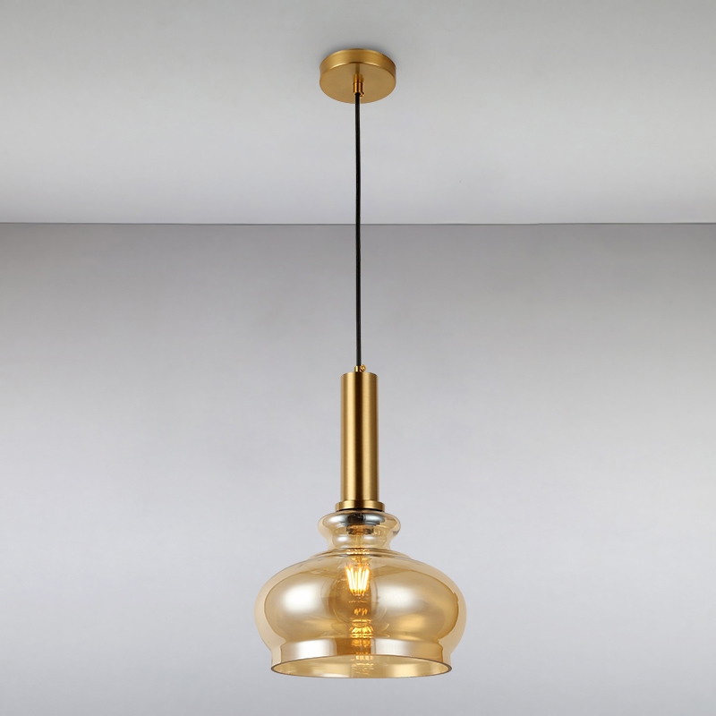 

Люстра подвесная Light House LS-14868-1 BR коричневая
