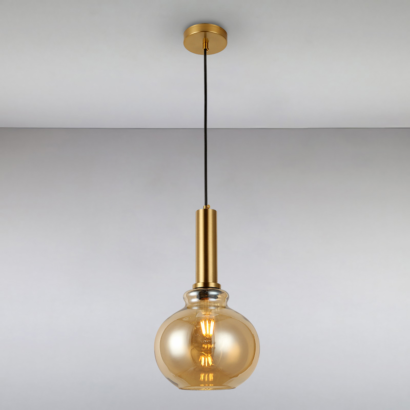 

Люстра подвесная Light House LS-14870-1 BR коричневая