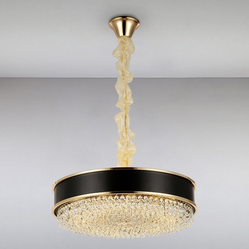 

Люстра подвесная Light House LS-14843-12 GD+BK золото