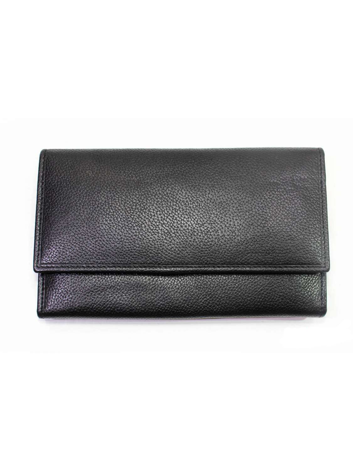 

Женский кожаный кошелек Italian fabric bags 7084 blakc