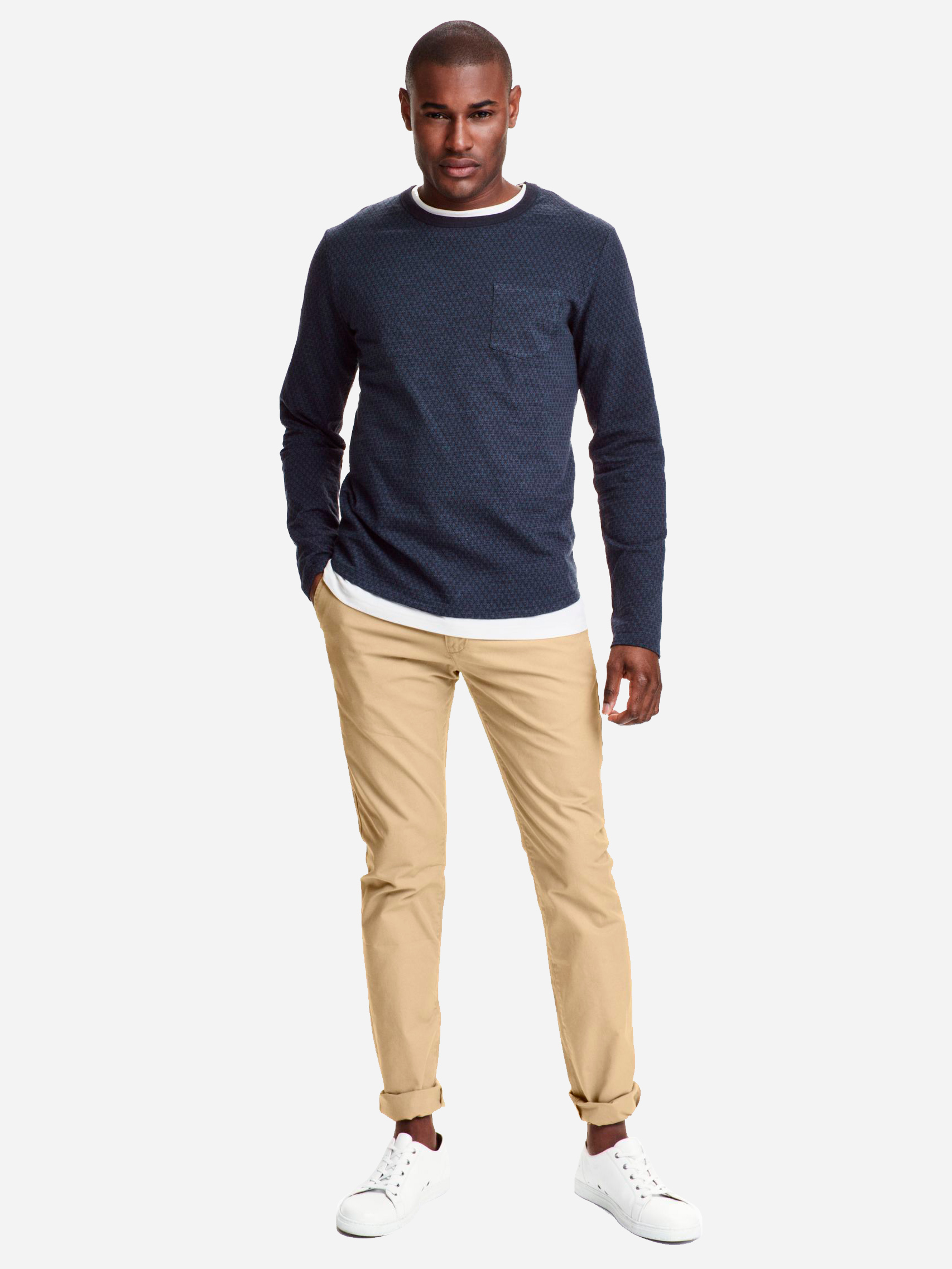 

Брюки H&M 12-3496374 31 Светло-бежевые