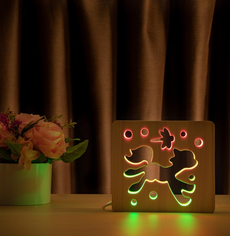 

Ночник светильник LED Пони с пультом и регулировкой цвета (двойной RGB)