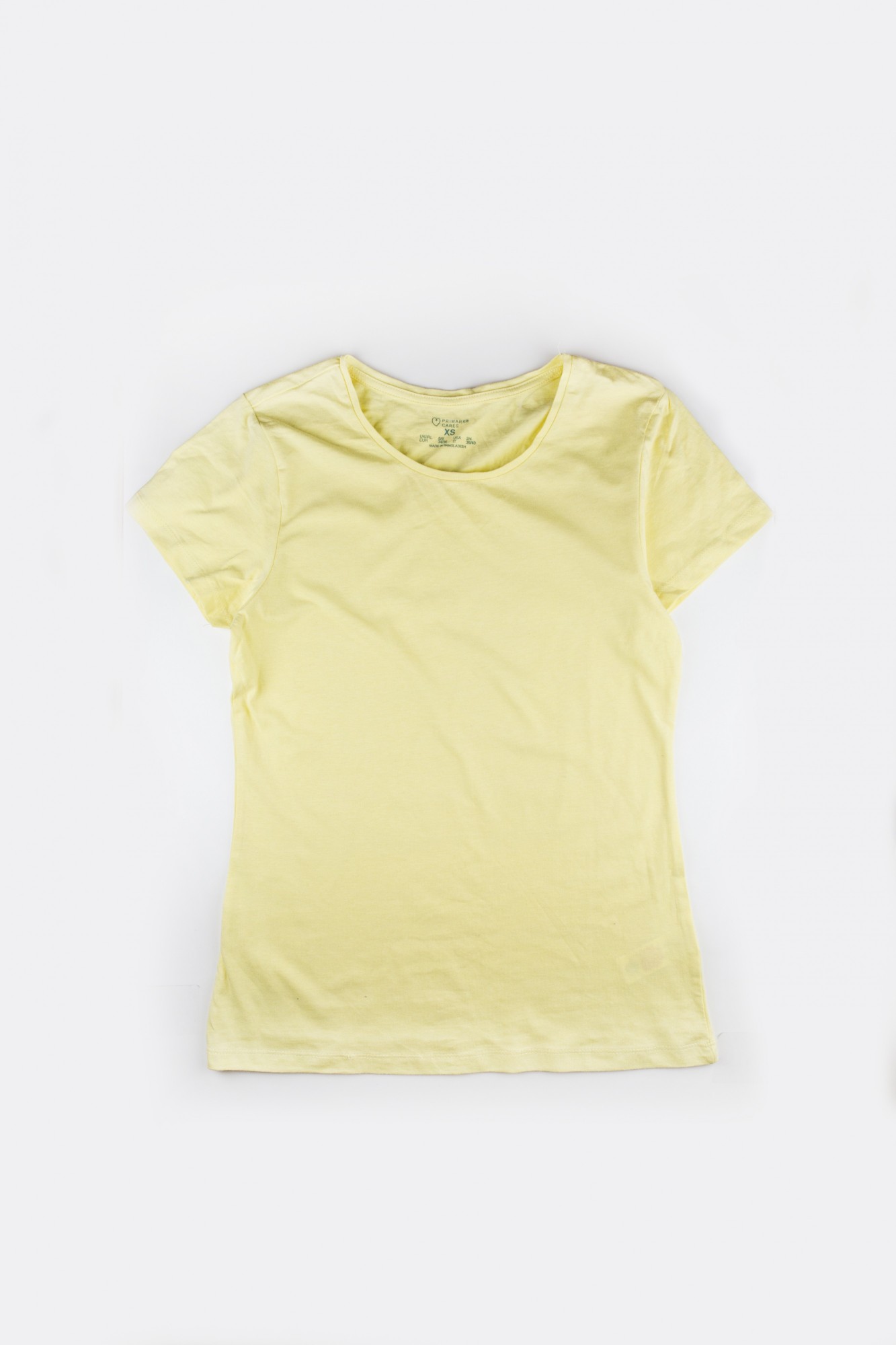 

Футболка Primark  Желтый 8520123002517, Футболка Primark XS Желтый 8520123002517