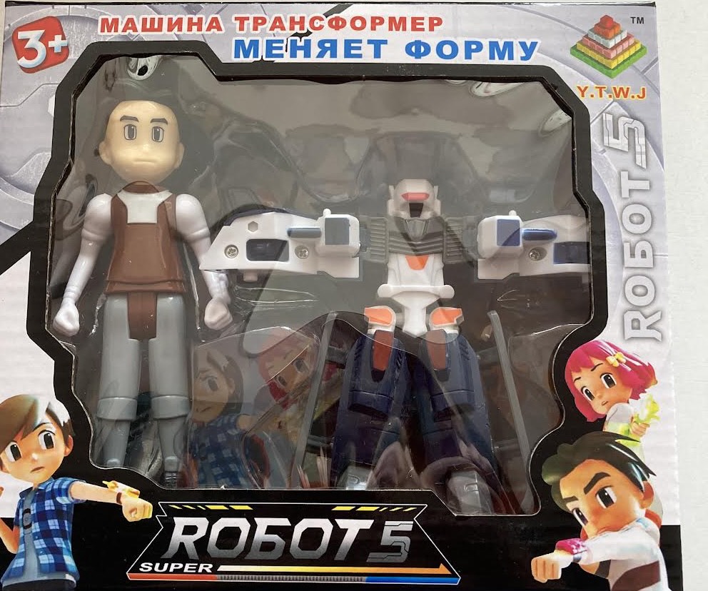 

Игровой набор Super Robot-5 Y.T.W.J. машина трансформер 339-17-3 зеленый вертолет