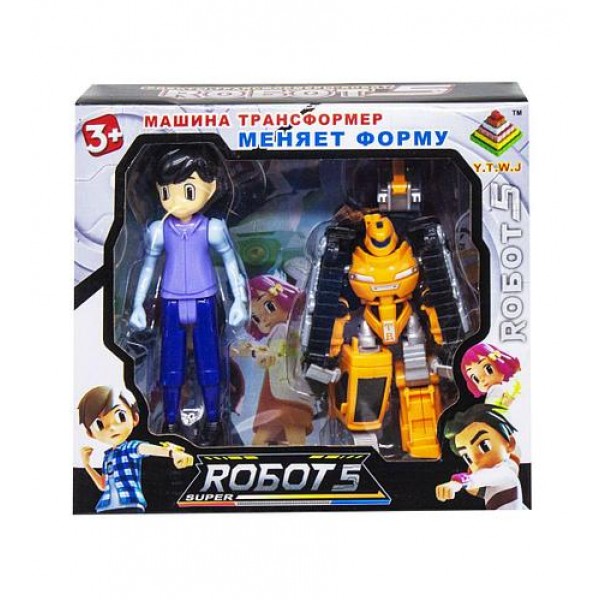 

Игровой набор Super Robot-5 Y.T.W.J. машина трансформер 339-17-8 экскаватор