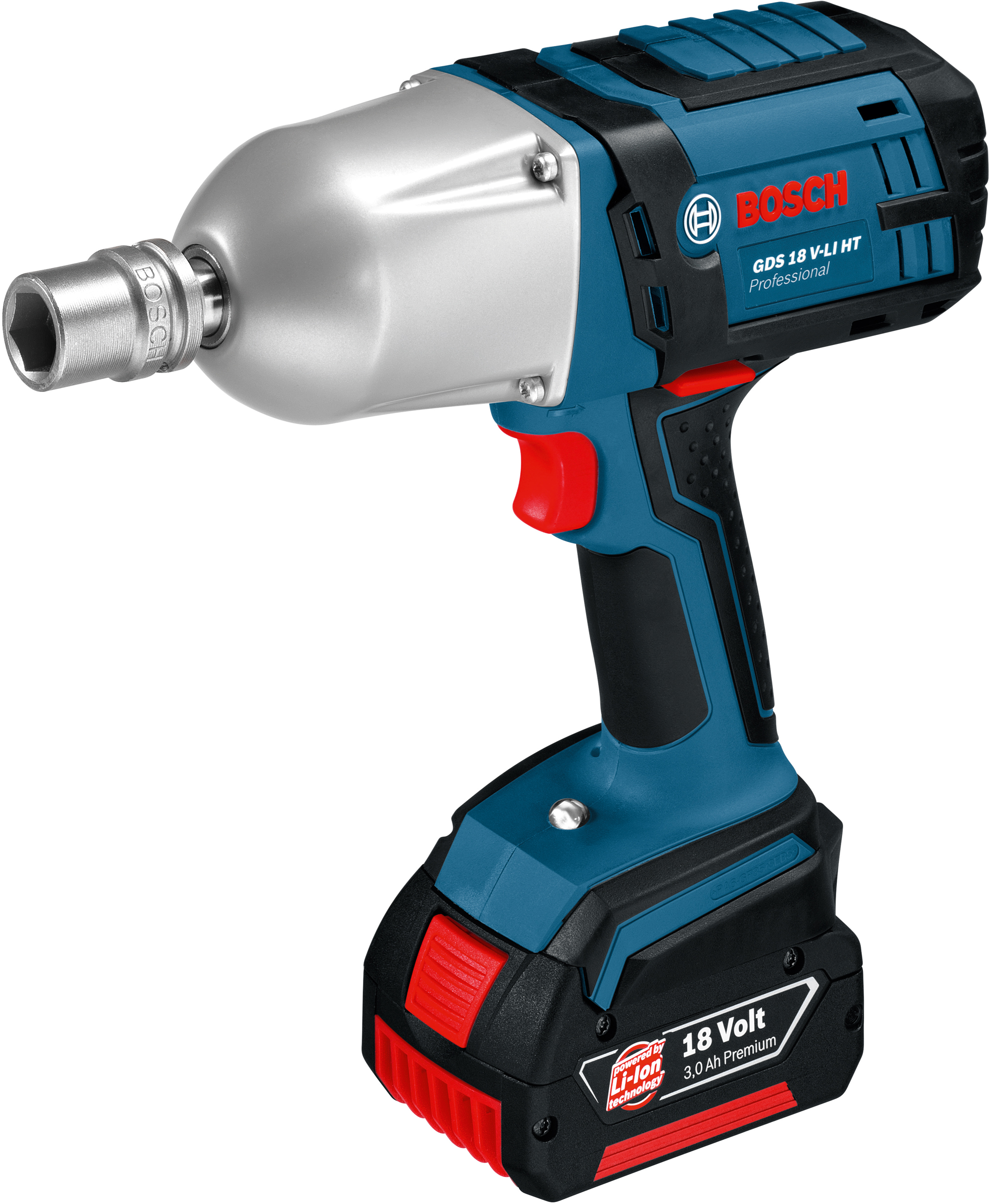 Аккумуляторный ударный гайковерт Bosch Professional Heavy Duty GDS 18 V ...