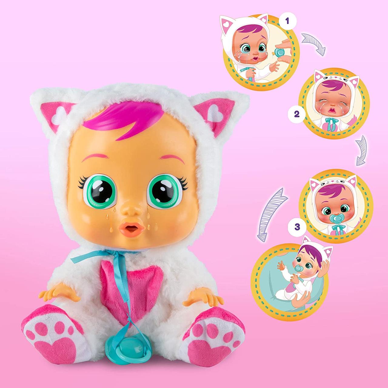 

Интерактивная кукла плакса Кошечка Дейзи плачущий младенец Cry Babies Daisy