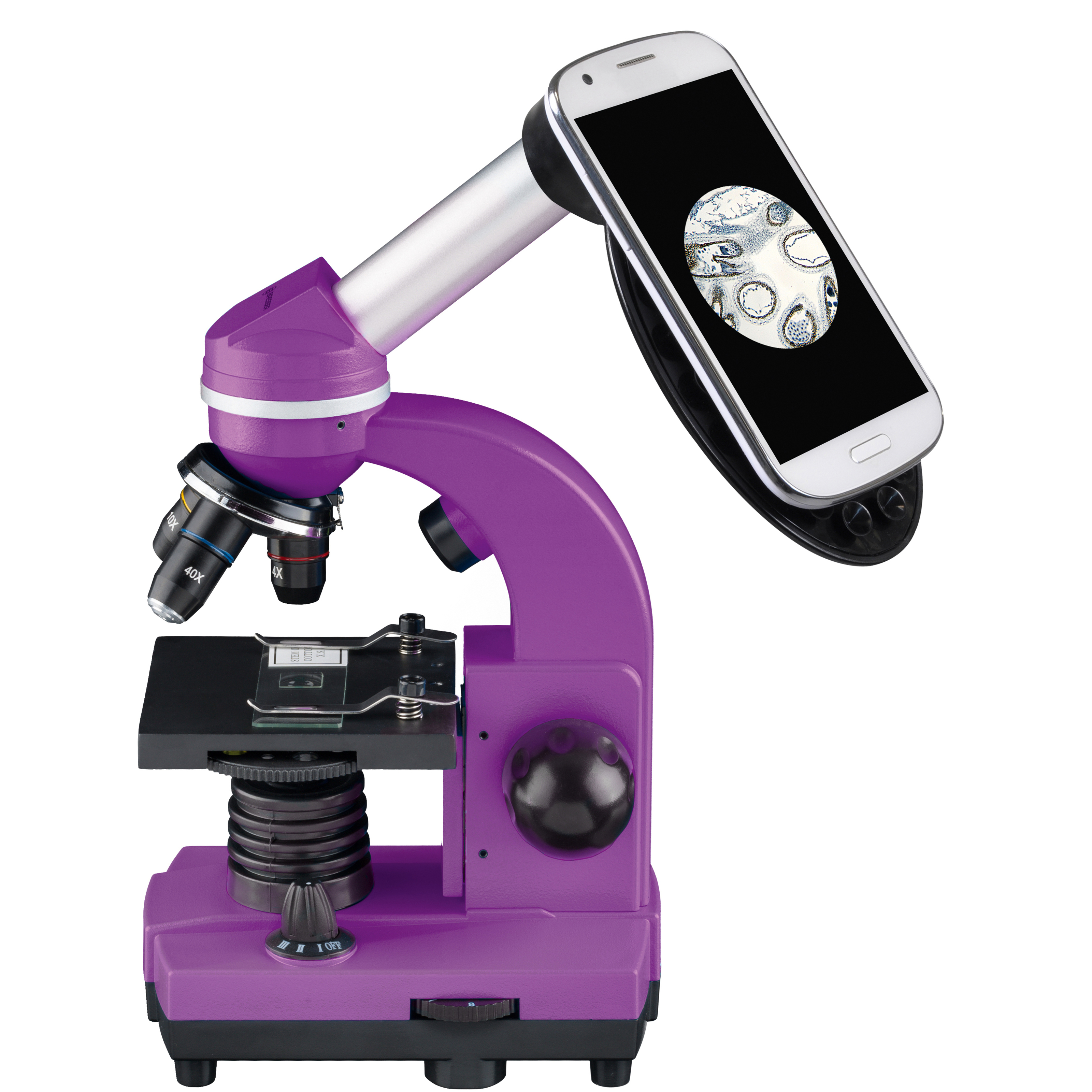 

Микроскоп Bresser Biolux SEL 40x-1600x Purple с адаптером для смартфона (8855600TJ5000)