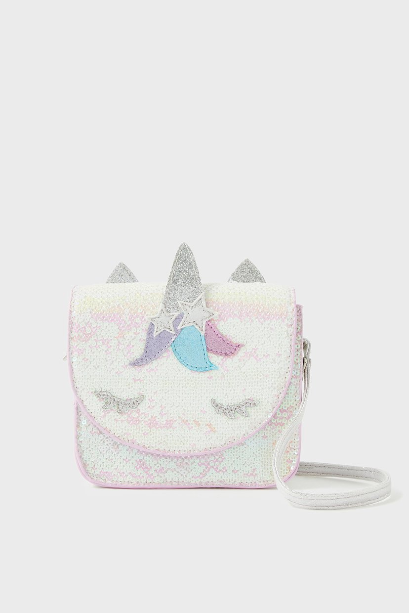 

Детская белая сумка UNICORN SEQUIN ACROS Accessorize OS 283128