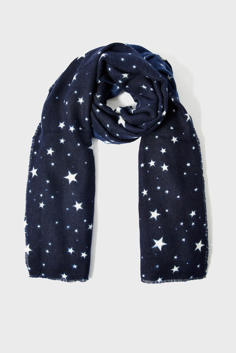 

Женский темно-синий шарф с узором Twinkle Star Accessorize OS 287067