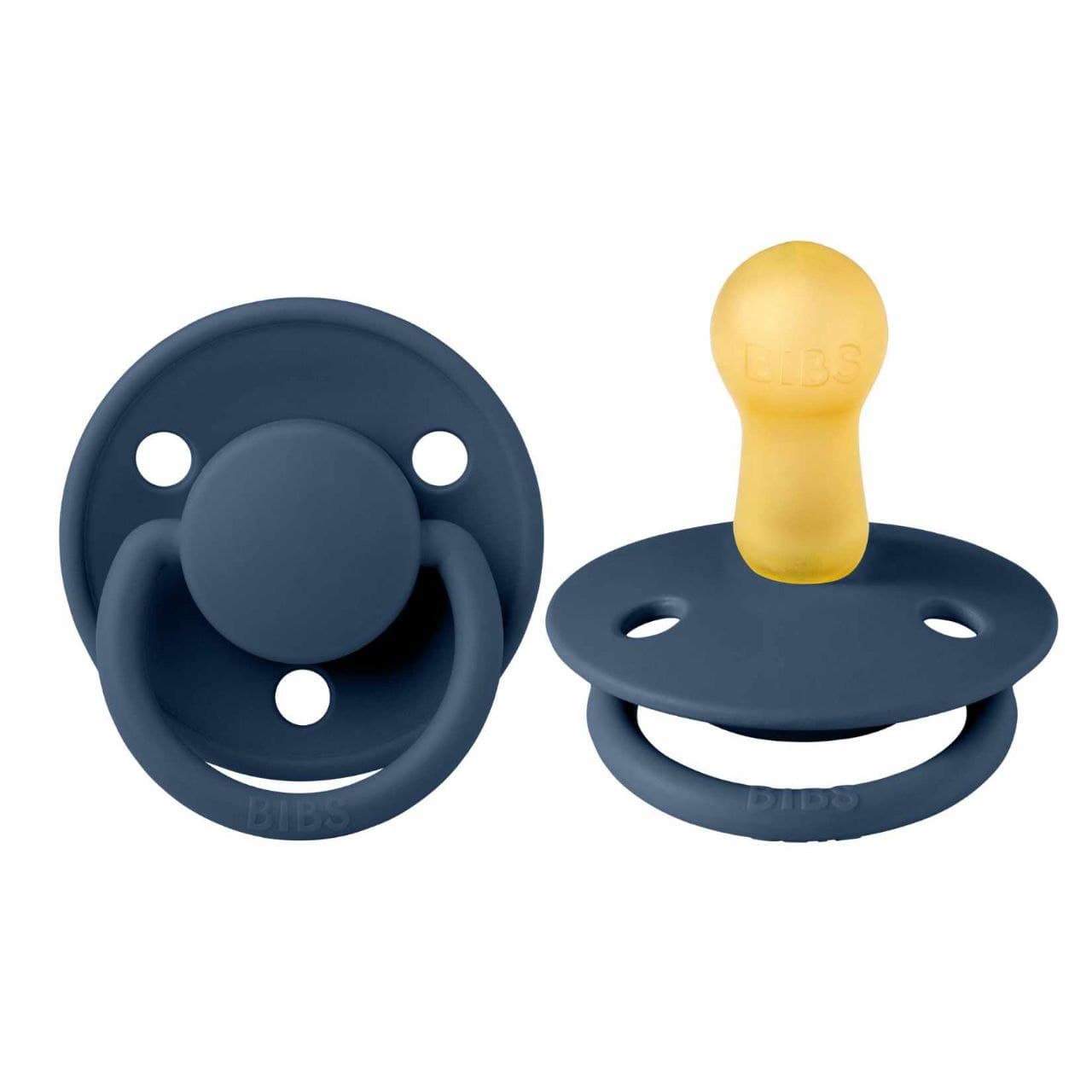 

Пустушка BIBS De Lux Latex Steel Blue Блакитна сталь - 0-6 міс.