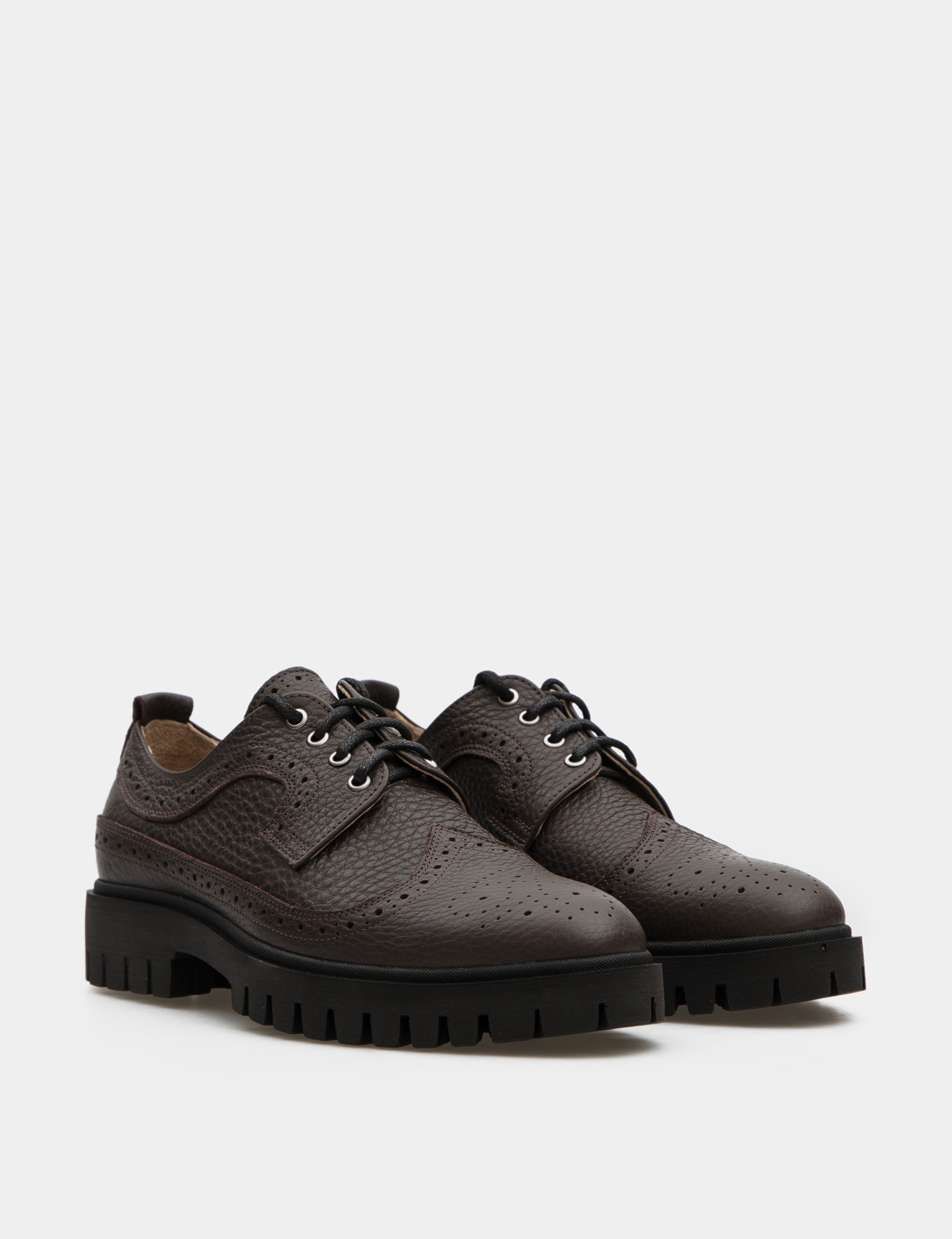 

Дерби Броги Leonchenko Casual 40 Коричневая Кожа 300340JB