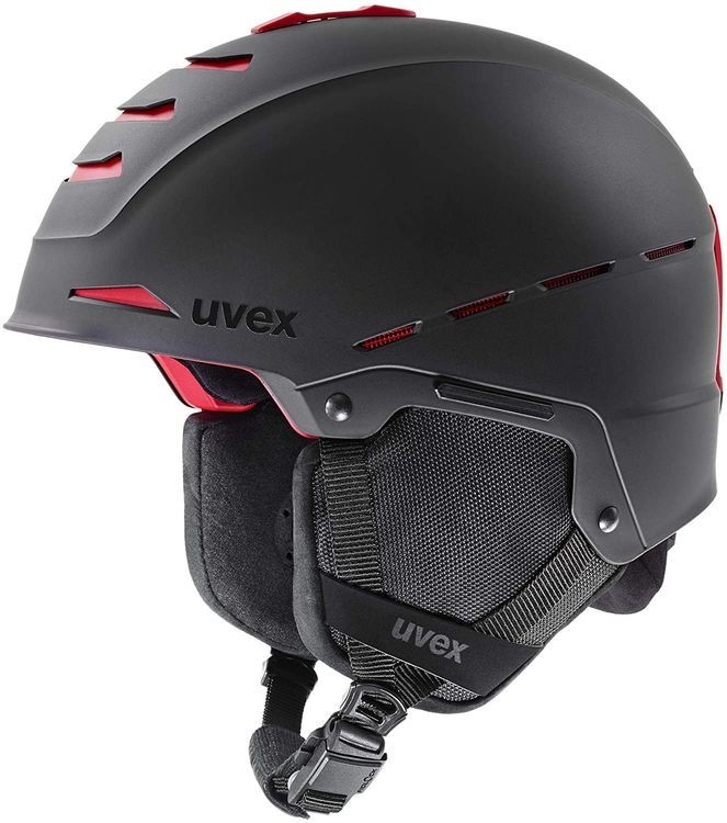 

Шлем UVEX Legend Pro (р. 55-59) Black-Red Mat для лыж и сноуборда