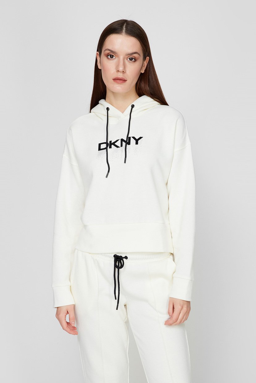 

Женское белое худи DKNY  DP1T8275, Женское белое худи DKNY S DP1T8275