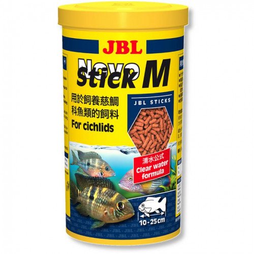 

Основной корм JBL NovoStick M в форме палочек для хищных цихлид, 5.5 л