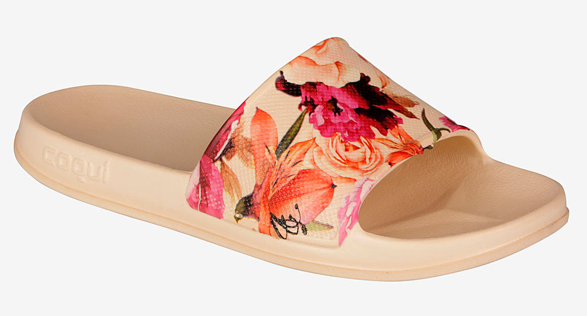 

Шлепанцы Coqui Tora Printed Lt. beige roses 41 (7082-41-b/r)