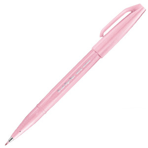 

Маркер-кисть Pentel Brush Sign pen 0.3-2 мм светло-розовый (SES15C-P3X)