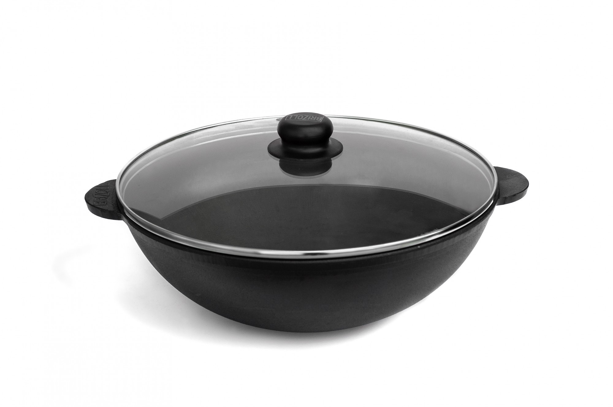 

Сковорода Brizoll чугунная с крышкой wok 3.7л(W28-1kh)