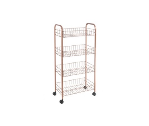 

Этажерка METALTEX COPPER 4 уровня медный цвет покрытие Polytherm