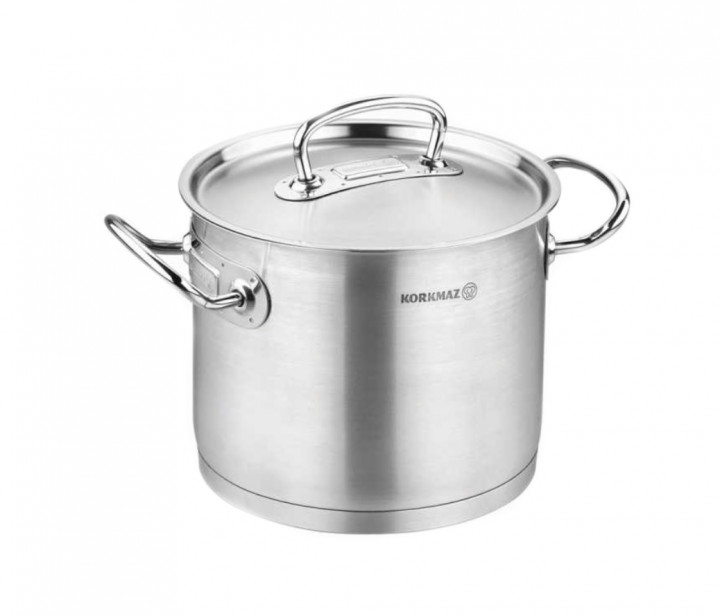 

Кастрюля высокая Korkmaz PROLINE с крышкой 20х16,5 см/5 л