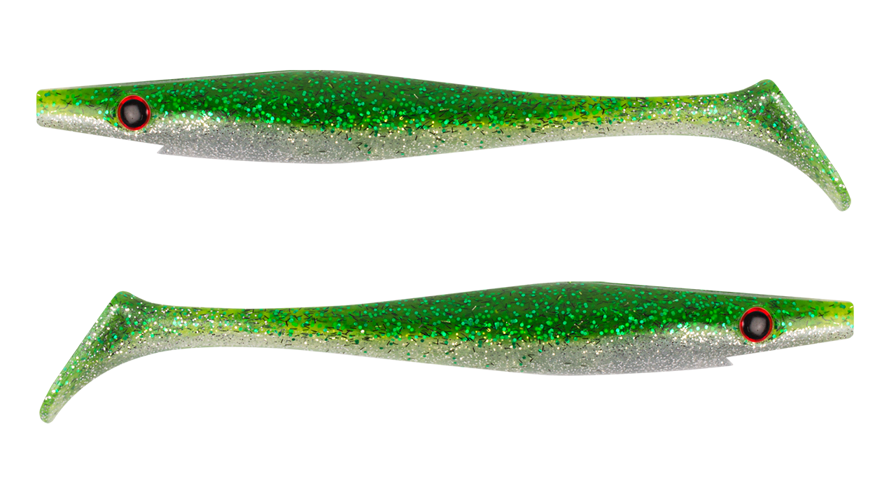

Приманка силиконовая XXL PIG SHAD Jr. 20см 50гр 2шт. Green Shad Flash (107411)
