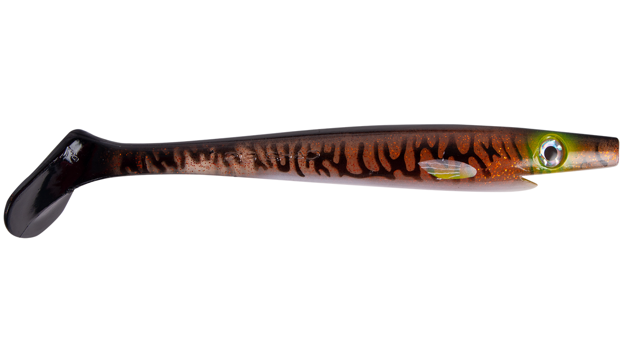 

Силиконовая приманка Strike Pro Giant Pig Shad, 260 мм, 130 гр, цвет: Burbot, (SP-172B#147) (135000)