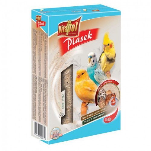 Песок Vitapol Sand with Oyster-shell для птиц, с ракушками, 1.5 кг от ...