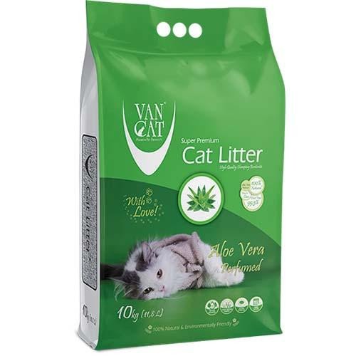 

Бентонитовый наполнитель VanCat AloeVera для туалета, 10 кг