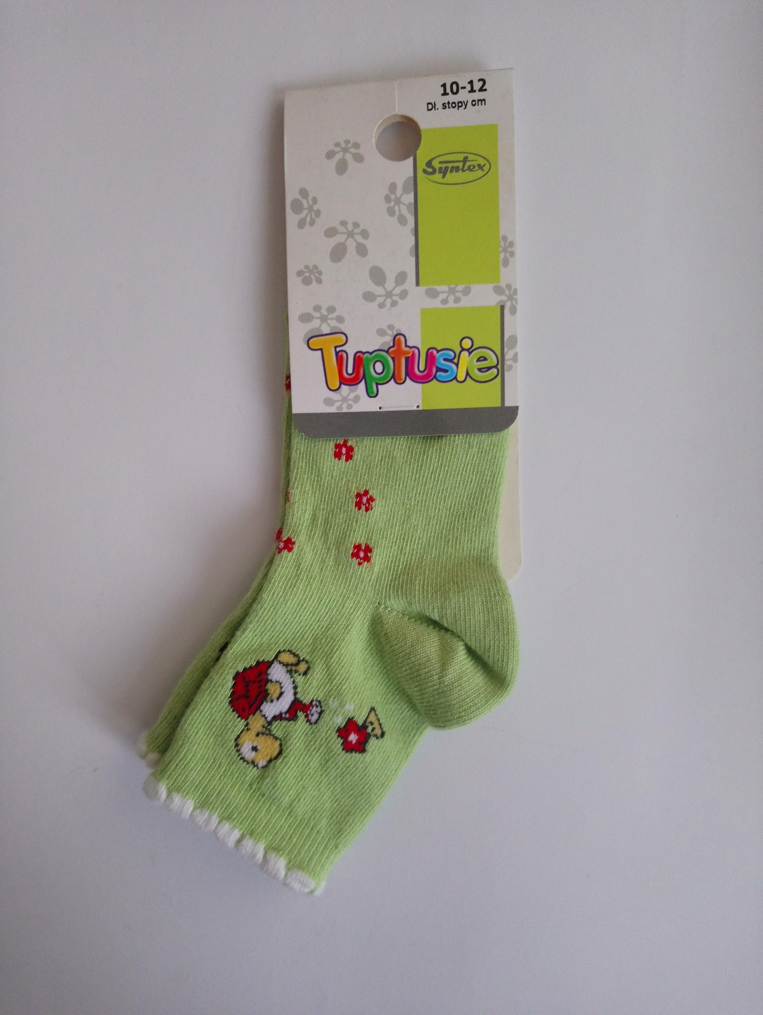 

Шкарпетки дитячі з малюнком Tuptusie SYNTEX (черепашка/зелені) р. - (10-12 см, Шкарпетки дитячі з малюнком Tuptusie SYNTEX (черепашка/зелені) р. 17-19 (10-12 см)