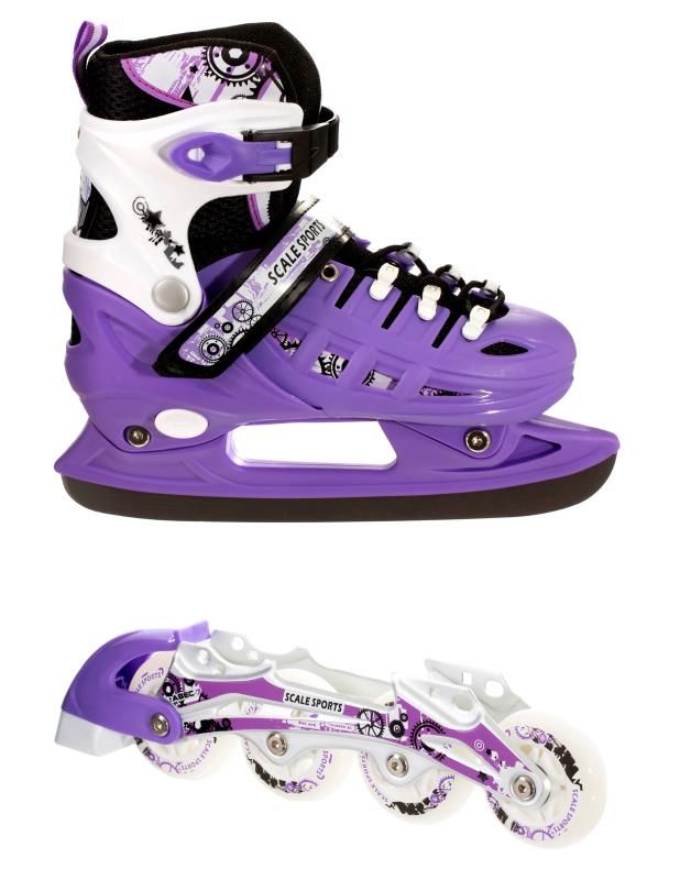 

Ролики-коньки Scale Sport Violet (2в1) размер 29-33 Фиолетовые