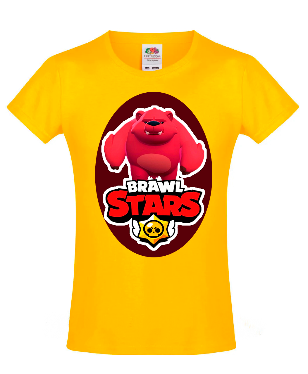

Футболка Fruit of the Loom Brawl Stars Желтый 152 см YE2B6BD152