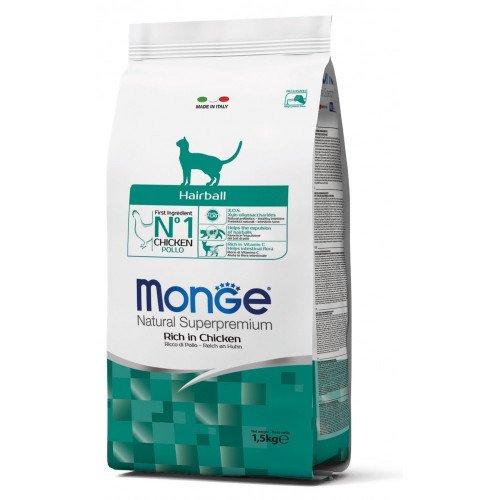 

Сухой корм MONGE CAT Hairball, 1.5 кг