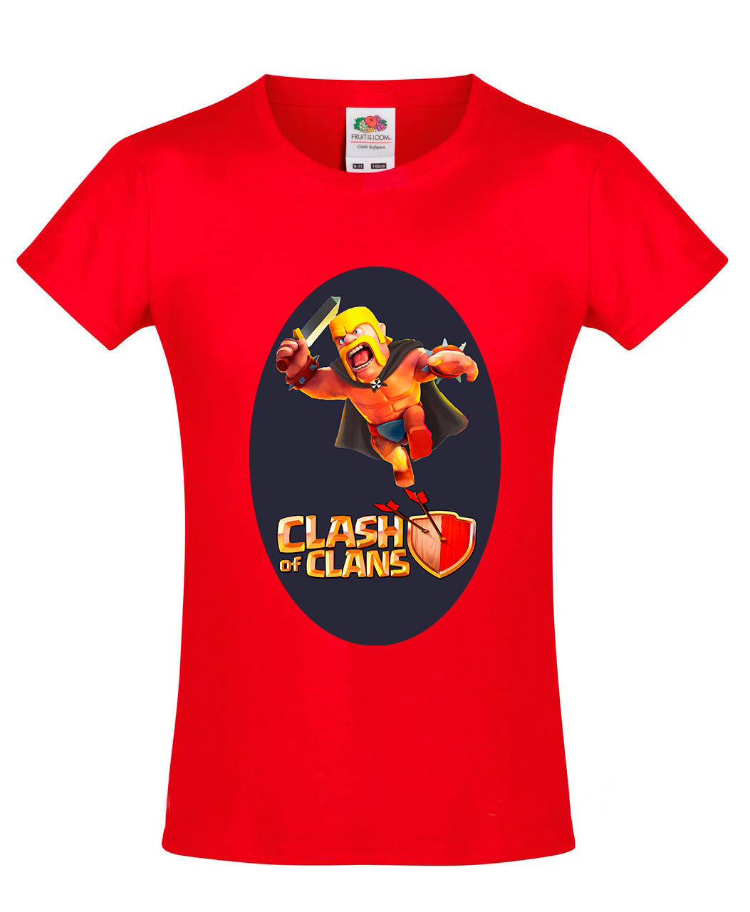 

Футболка Fruit of the Loom clash of clans Красная 140 см K2COC1YD140