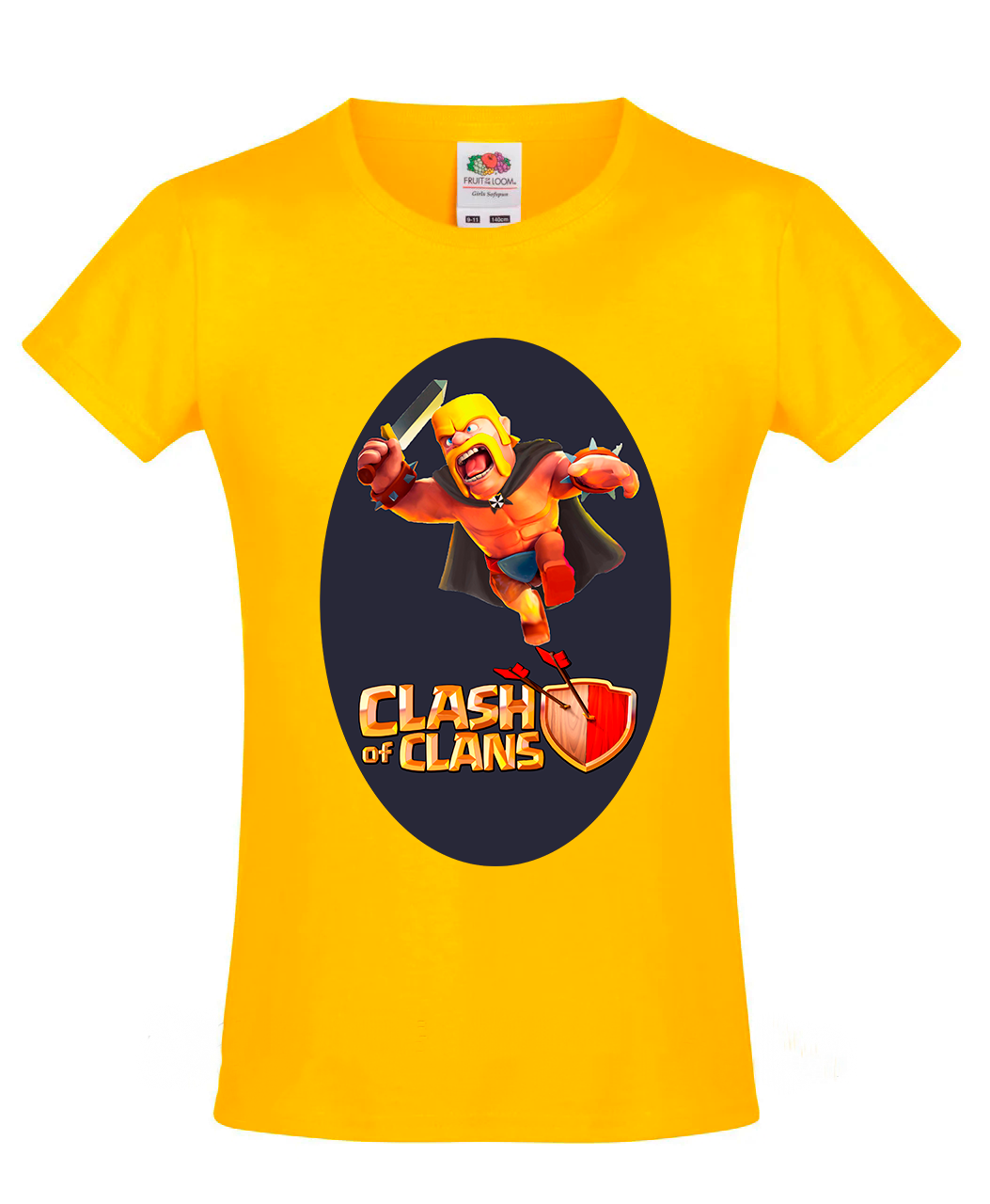 

Футболка Fruit of the Loom clash of clans Желтый 140 см YE2COC1YD140