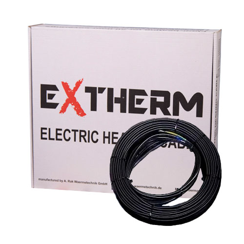 

Теплый пол Extherm двухжильный нагревательный кабель ETC ECO 20-500 Вт