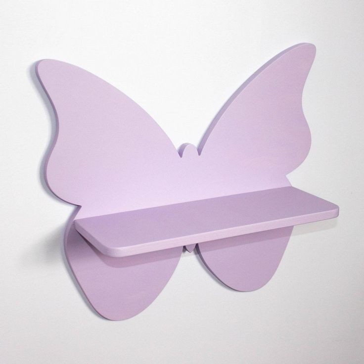 

Детская деревянная навесная полка в виде бабочки "Butterfly 1"