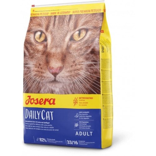 

Сухой корм Josera Adult DailyCat беззерновий для взрослых кошек, с птицей, бататом и травами, 2 кг