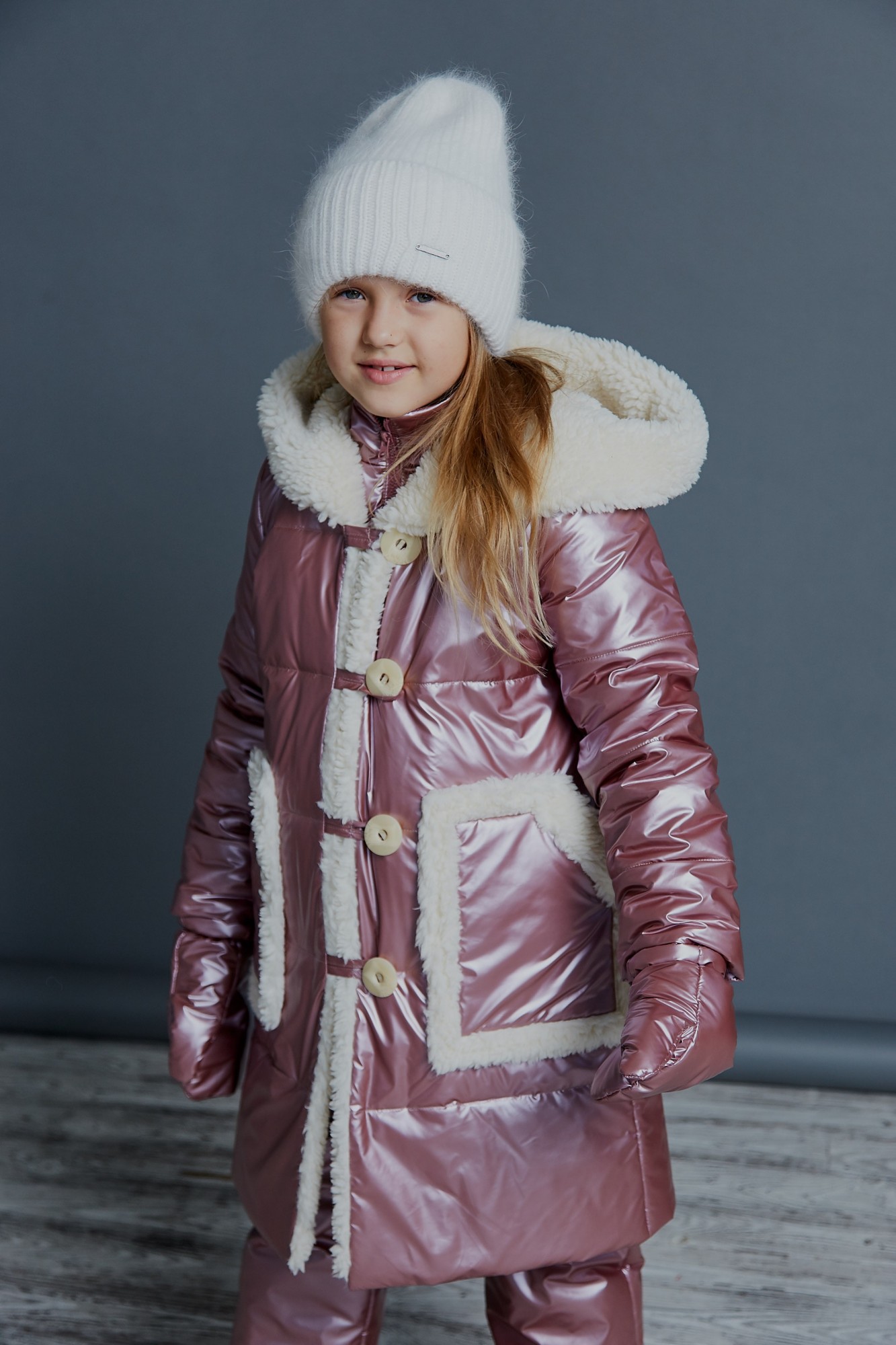 

Куртка MiliLook Медина 146-152 Металлик розовый