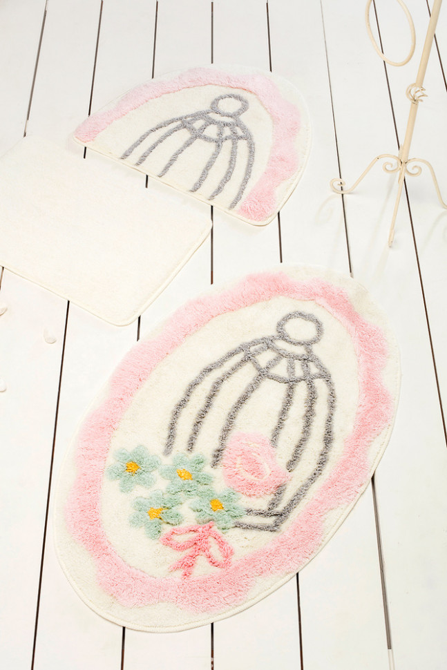 

Коврик для ванной Chilai Home Sweet Bird Pink 60x100 11006955