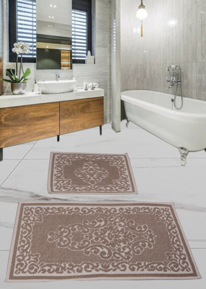 

Набор ковриков для ванной комнаты Diva Sultana Brown 60*100+50*60 11007209