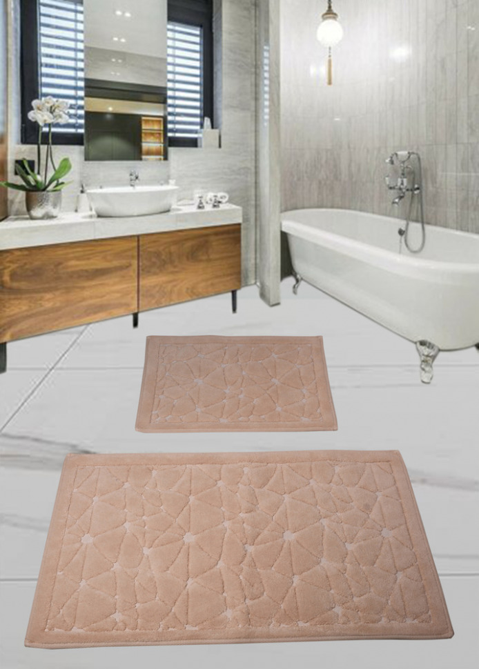 

Набор ковриков для ванной комнаты Diva Camparcasi Cream 60*100+50*60 11007238