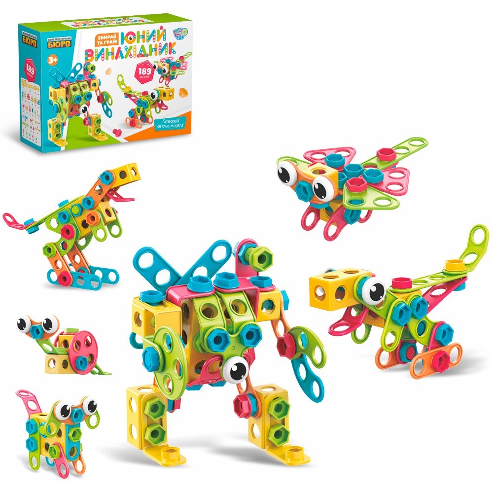 

Детский конструктор на шурупах Limo Toy KB 096, 189 деталей