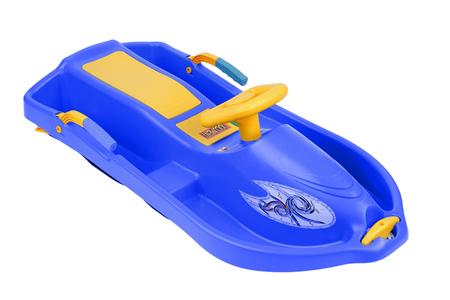 

Санки с рулем Снежная лодка Plastkon синие (ПФ-37214)