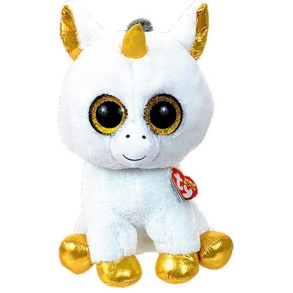 

TY Beanie Boo's мягкая игрушка Белый единорог "Pegasus" 25см (36825)