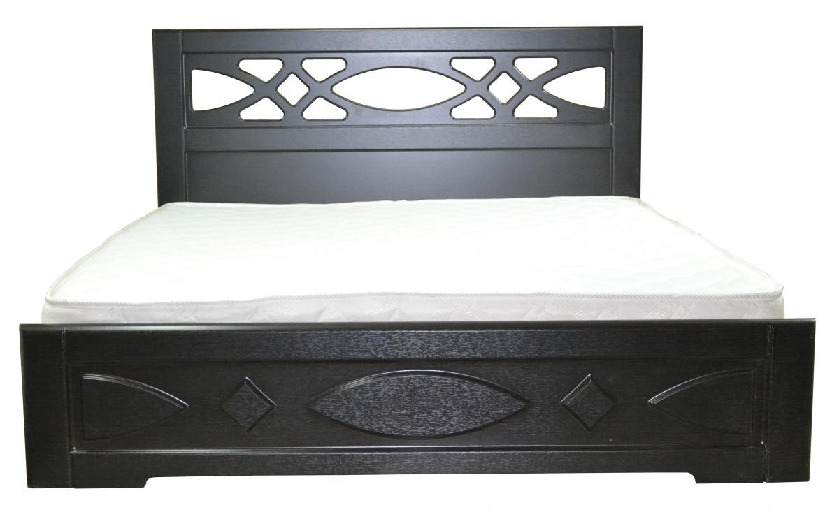 

Кровать двуспальная из МДФ 160 Лиана 1665х2064х1000 мм с ящиками венге Неман (без матраса)