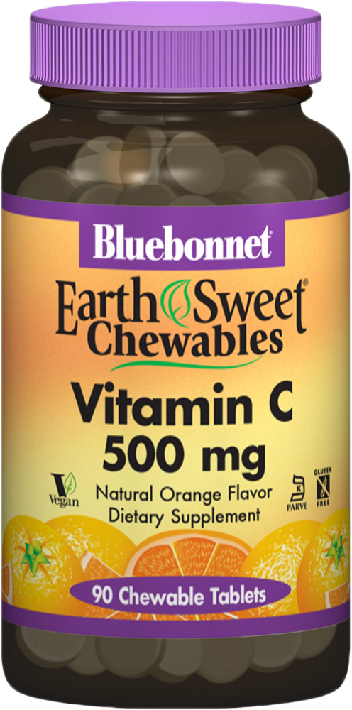 

Витамины Bluebonnet Nutrition Earth Sweet Chewable С 500 мг Апельсин 90 жевательных таблеток (743715005051)