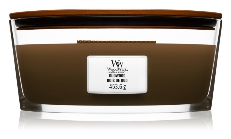 

Ароматическая свеча Woodwick Ellipse Oudwood 453 г