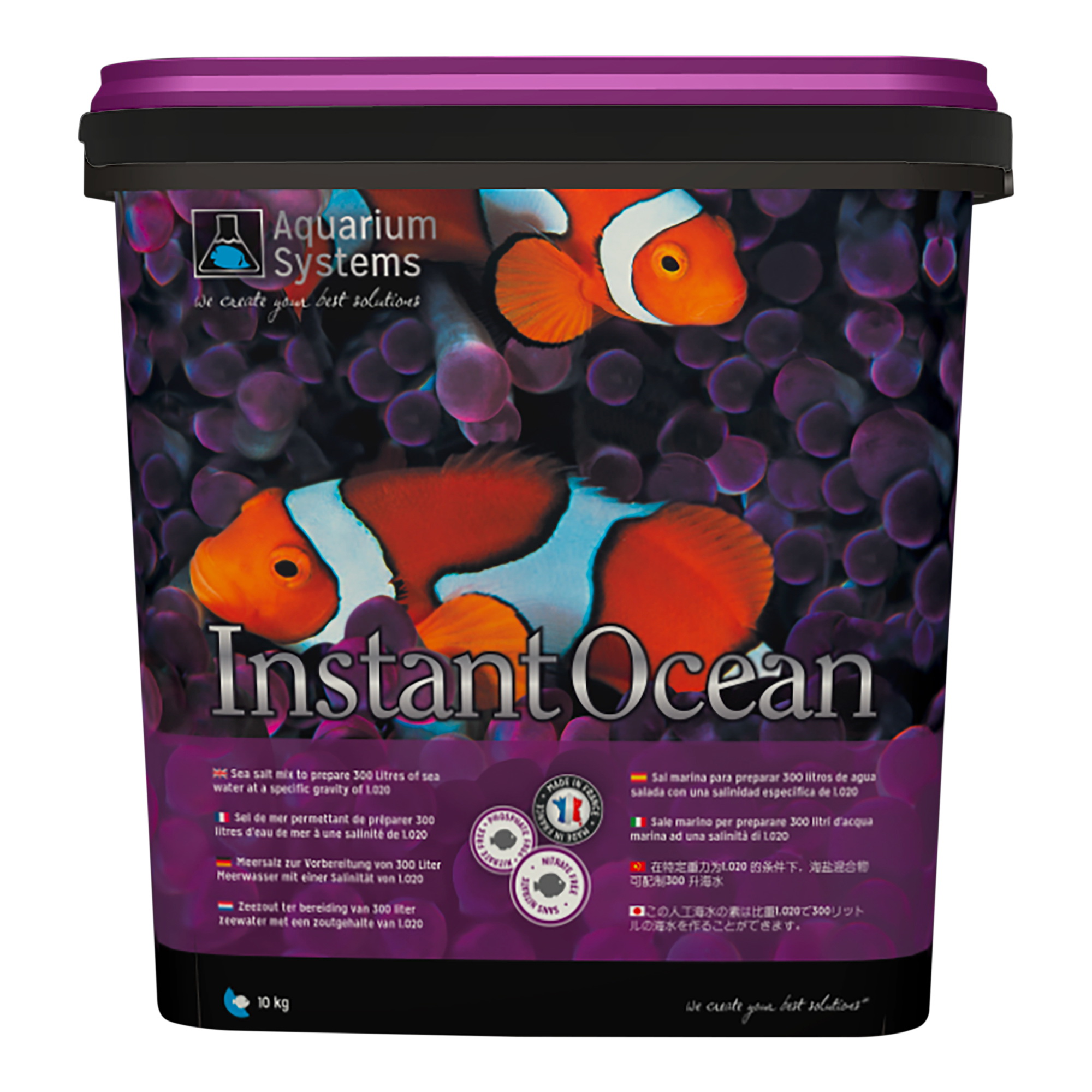 

Соль для морского аквариума Aquarium Systems Instant Ocean 10 кг для 300 л ведро